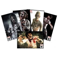 Zombie Shooting Target - Variety Pack - 25 pack (5 each)
