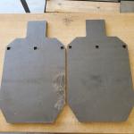 AR550 Steel Targets -  12"x20"x1/2" Silhouette Target-Bargain Bin two pack
