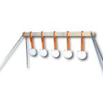 8" AR550 Reactive Gong Target System - Five 1/2"