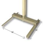 Steel Target Stand - 2x4 H-Base
