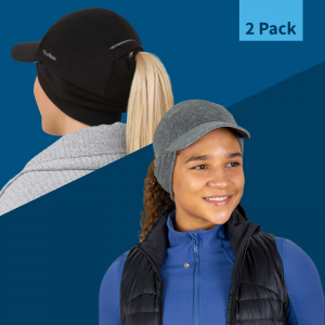 TrailHeads Trailblazer Ponytail Hat for Women - 2-pack - Black
