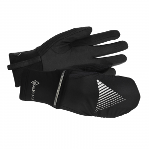 TrailHeads Men's Convertible Running Gloves - Yellow High Visibility