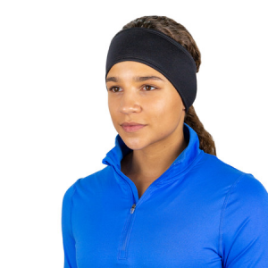 TrailHeads Women's Power Ponytail Headband - Made in the USA - black - Black