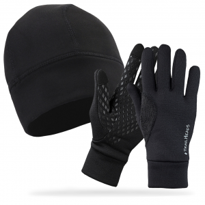 TrailHeads Men's Running Beanie and Gloves Gift Set