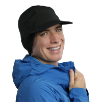 TrailHeads Men's Rain Hat - Outdoor Hat - Storm Runner - Black