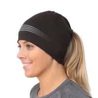 TrailHeads Women's Skull Cap Beanie - Adrenaline Series - Black