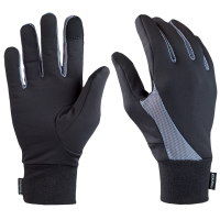 TrailHeads Touchscreen Running Gloves - Black / Grey - Black