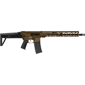 CMMG 55A1A0BMB Dissent MK47 5.56x45mm NATO 30+1 (2) 16.10", Midnight Bronze Rec/15" M-Lok Handguard, Side Charging Handle, Black Side Folding Stock & Zeroed Grip, Muzzle Brake, 60/90 Ambi Safety, Adj. Gas Block