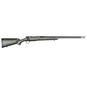 Christensen Arms Ridgeline Full Size 308 Win Rifle with 24" Threaded Steel Barrel, Green w/Black/Tan Webbing Fixed Sporter Stock - CA10299414413