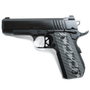 Dan Wesson 01883 EPC 45 ACP 4" 8+1 Black Black Duty Stainless Steel Slide Black & Gray Tapered G10 Grip