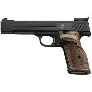 Smith & Wesson 130511 41 22 LR 5.50" 10+1 Blued Blued Carbon Steel Slide Checkered Wood Target Grip
