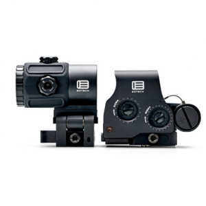 Eotech HHS VI Holographic Hybrid Sight EXPS3-2 with G43 Magnifier, Night Vision, 68 MOA Ring/2 Red Dots Reticle, Switch-to-Side Mounting System, Black Anodized - HHSVI