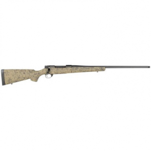 Howa HHS43533 1500 300 PRC 3+1 Cap 24" TB Black Rec/Barrel Green with Black Webbing Fixed HS Precision Stock Right Hand (Full Size)