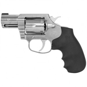 Colt Mfg KCOBRASB2BBS King Cobra Carry 357 Mag 6rd 2" Overall Brushed Stainless Steel with Black Hogue Overmolded Grip