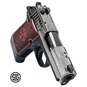 Sig Sauer P938 Texas Engraved Silver 9mm Semi-Automatic Pistol