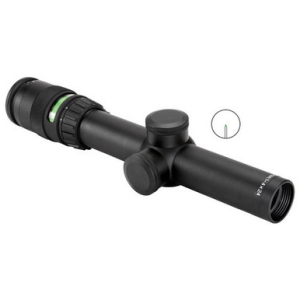 Trijicon 200057 AccuPoint Black Hardcoat Anodized 1-4x 24mm 30mm Tube Illuminated Green Triangle Post Reticle