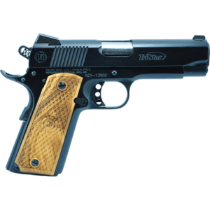 TriStar 85620 American Classic Commander 1911 45 ACP 4.25" 8+1 Black Steel Frame/Slide Steel Barrel Wood Grips Right Hand with Novak Sight