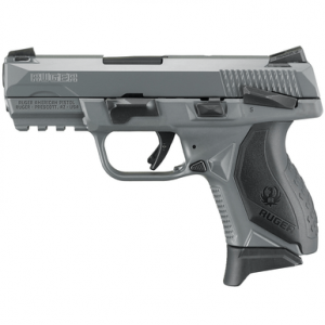 Ruger American Compact 9mm Pistol 3.55" Barrel Grey Cerakote