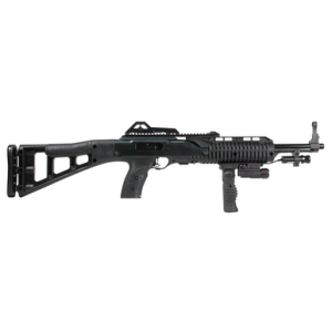 Hi-Point 995TS Carbine 9mm Luger 16.50" 10+1 Black All Weather Molded Stock with Forward Folding Grip, Weapon-Mounted Flashlight, and Laser - 995FGFLLAZTS