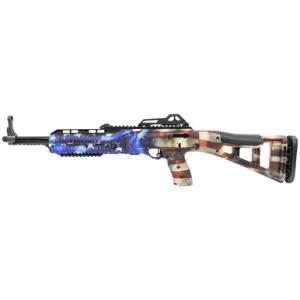 Hi-Point 995TS Carbine 9mm Luger - 16.50", 10+1 Capacity, American Flag Design, Skeletonized Stock, Adjustable Sights - 995TSFLG