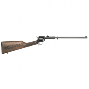 Heritage Mfg BR226B16HSWB01 Rough Rider Revolver Single 22 Long Rifle (LR) 16" 6 Rd Blued Barrel/Frame with Stagecoach Laser Engraved Stock