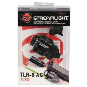 Streamlight 69434 TLR-8 A with Green Laser Clear LED 500 Lumens CR123A Lithium Battery Black Aluminum High/Low Switch