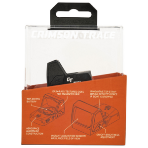 Crimson Trace RAD Red Dot Sight with 3 MOA Reticle, Matte Black, 1x24mm x 15.5mm - 0101780