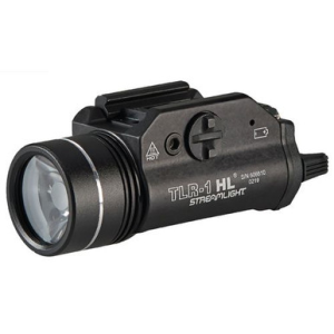 Streamlight 69889 TLR-1 HL Weapon Light with Dual Remote Kit White 1000 Lumens CR123A Lithium Battery Black Aluminum