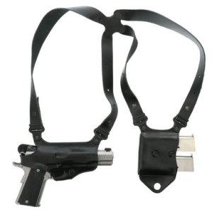 Galco MCII212B Miami Classic II Shoulder System Black Leather 1911 Right Hand