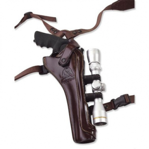 Galco Kodiak Hunter Ruger Red Hawk 7 1/2" Barrel Leather Vertical Shoullder Right Handed Havanah
