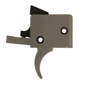 CMC Triggers 91501 Drop-In Single-Stage Curved Trigger with 3-3.50 lbs Draw Weight & Black/Silver Finish for AR-15/AR-10