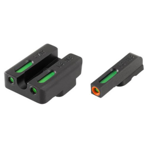 Truglo TG13CZ1PC Brite-Site TFX Pro Day/Night Sights CZ 75 Tritium/Fiber Optic Green w/Orange Outline Front U-Notch Green Rear Black