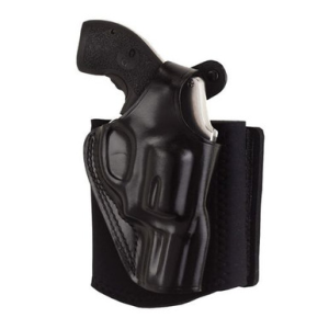 Galco AG600B Ankle Glove Black Leather Fits Glock 42 Right Hand