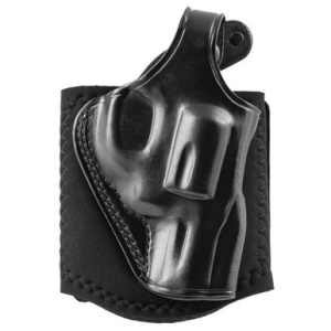 Galco AG158B Ankle Glove Black Leather Ankle S&W J Frame 2 1/8" Hammered,Hammerless Right Hand