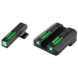 Truglo TG13SM1A Brite-Site TFX Day/Night Sights Steyr Tritium/Fiber Optic Green w/White Outline Front Green Rear Black