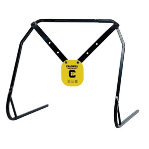 Caldwell 1140016 Gong & Target Stand Combo Yellow AR500 Steel 8