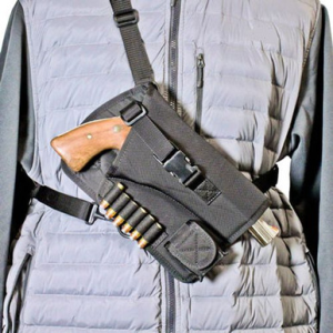 DeSantis Gunhide M72BALRZ0 Yukon Hunting Rig Black Nylon Shoulder Ruger GP100 4