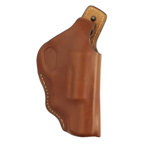 Hunter Company 1167 High Ride OWB Chestnut Tan Leather Belt Loop Fits Taurus Public Defender Polymer 2" Barrel