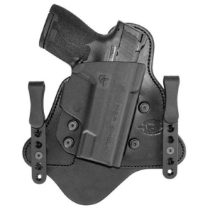Comp-Tac C225SW250RBSN MTAC IWB Black Kydex/Leather Belt Clip Fits S&W M&P Shield EZ 380 Right Hand