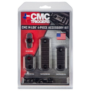 CMC Triggers 81724 Black MLOK 4pc Rail Kit