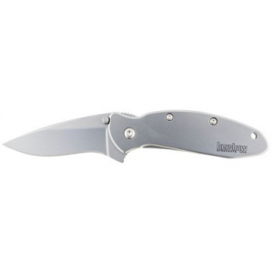 Kershaw 1620FL Scallion 2.40" Folding Drop Point Plain Bead Blasted 420HC Steel Blade 410 Stainless Blead Blasted Handle