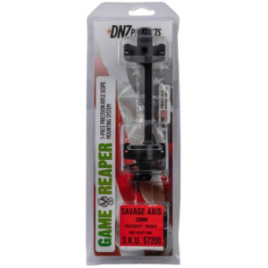DNZ 57200 Game Reaper Scope Mount/Ring Combo Matte Black Savage Axis/Edge 30mm Tube 1.17" Mount Height Aluminum Rifle