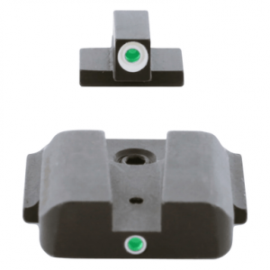 AmeriGlo SW141 i-Dot Sight Set for Smith & Wesson M&P Shield Green Tritium White Outline Front Sight-Green Tritium Rear Sight