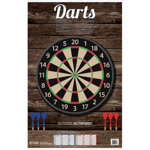 ACTION TARGET INC GSDARTS100 Action Darts Hanging Paper 23" x 35" Dart Board 100 Per Box