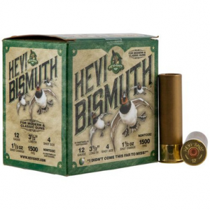 I-Shot HS14504 Hevi-Bismuth Waterfowl 12 Gauge 3.50 1 1/2 Oz 4 Shot 25 Bx/ 10 Cs Ammo