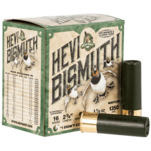 I-Shot HEVI-Bismuth 16 Gauge 2.75 1 1/8 Oz Bismuth 6 Shot 25 Per Box Ammo