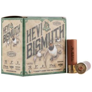 I-Shot HEVI-Bismuth 12 Gauge 3 1 3/8 Oz Bismuth 2 Shot 25 Per Box Ammo