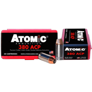 Atomic Ammunition 00414 Pistol Precision Craft 380 ACP 90 Gr Hollow Point 50 Per Box/ 10 Case mic Ammunition 00414 Pistol Precision Craft 380 ACP 90 Gr Hollow Point 50 Per Box/ 10 Case Ammo