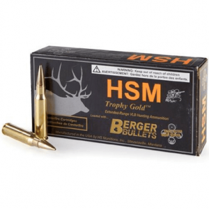  Trophy Gold Extended Range 6.5x55 Swedish 130 Gr Berger Hunting VLD Match 20 Per Box Ammo