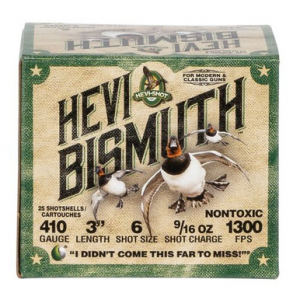 I-Shot HS19006 Hevi-Bismuth Waterfowl 410 Gauge 3 9/16 Oz 6 Shot 25 Bx Ammo